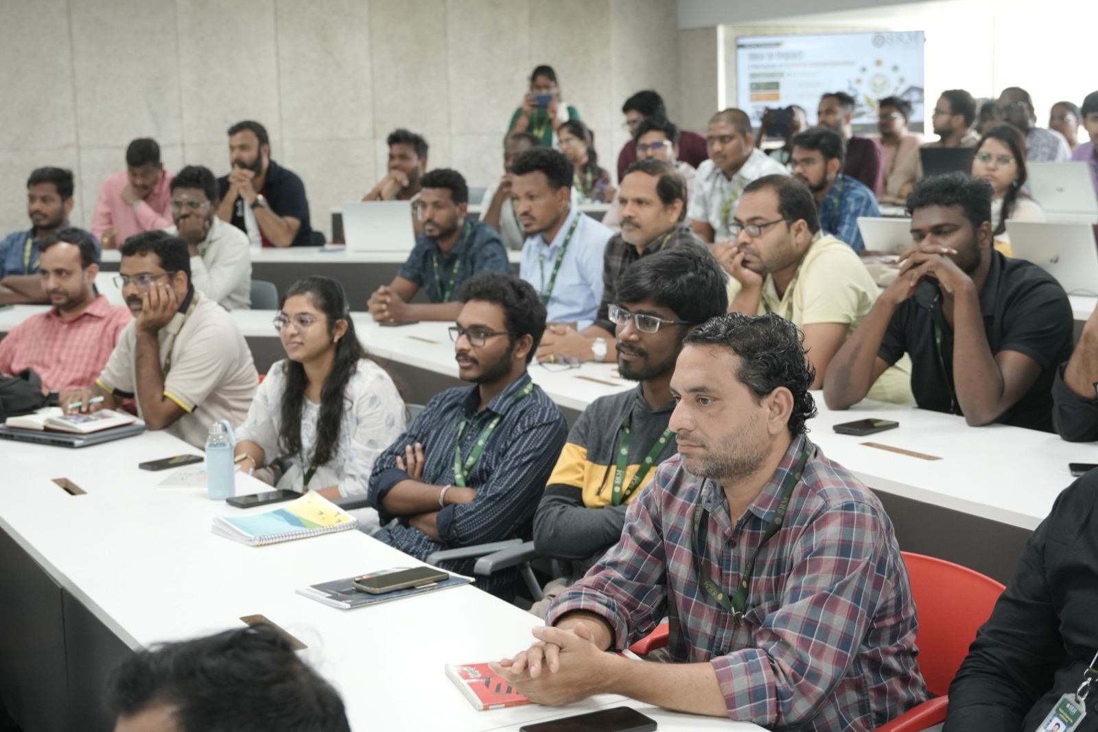 Participants at the research commercialization workshop conducted by the DEI Technology Transfer Office