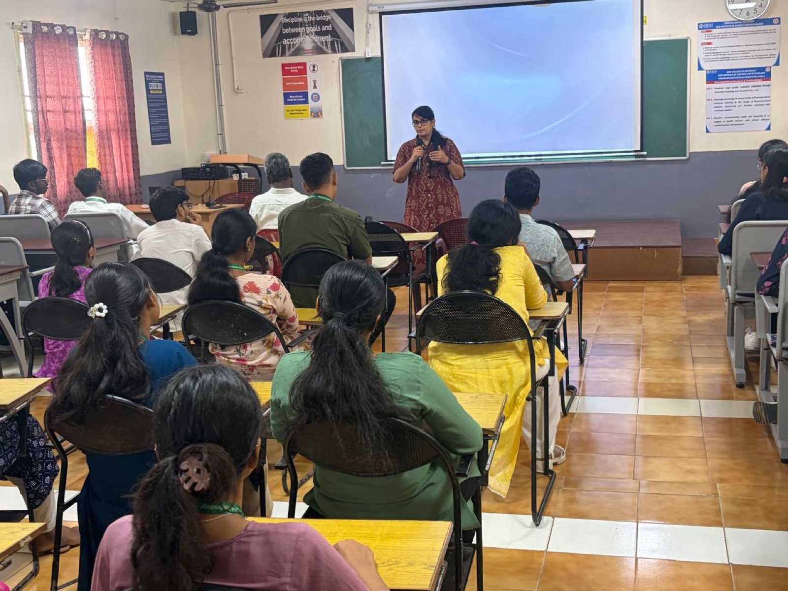 Session on intellectual property fundamentals in progress at the College of Pharmacy