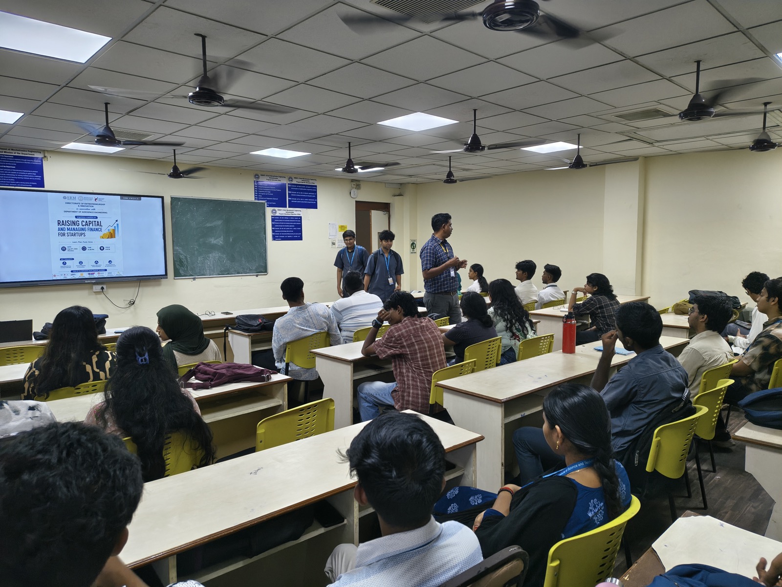 Opening of the Raising Capital and Managing Finance session with the Department of Aerospace Engineering