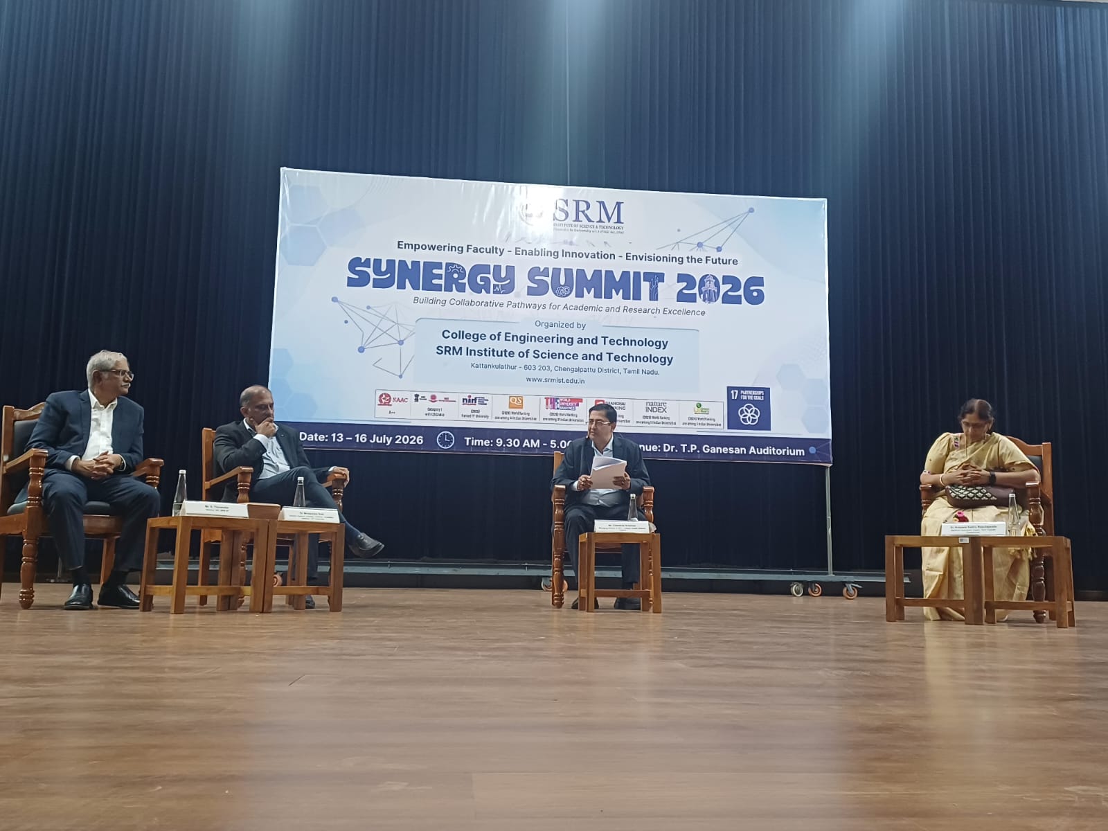 Patents to Product panel discussion on stage at Synergy Summit 2026