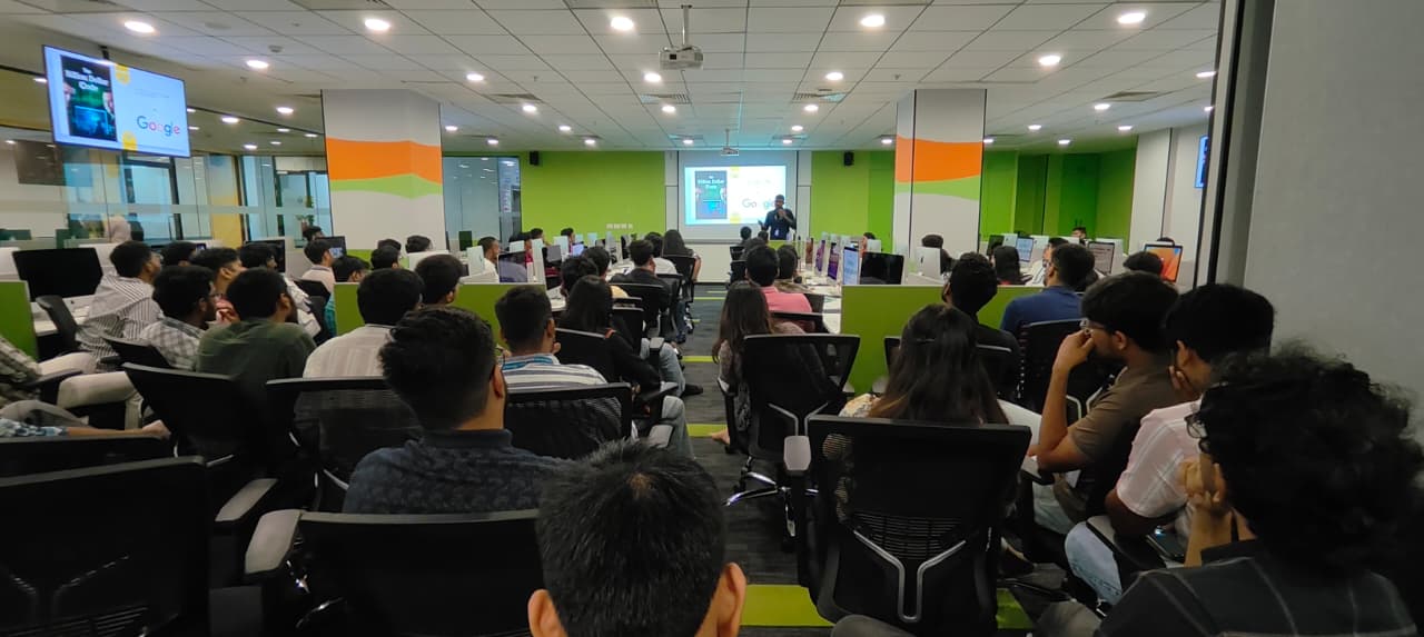 Wide view of the IP Awareness session at the School of Computing