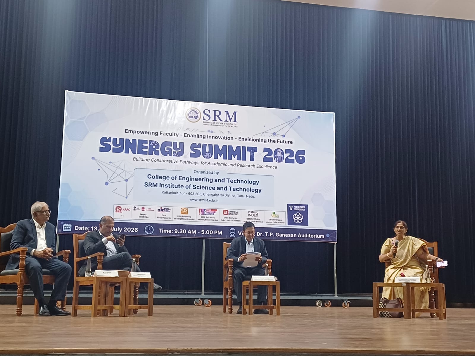 Panelist addressing the audience during the Innovation and Strategy session at Synergy Summit 2026