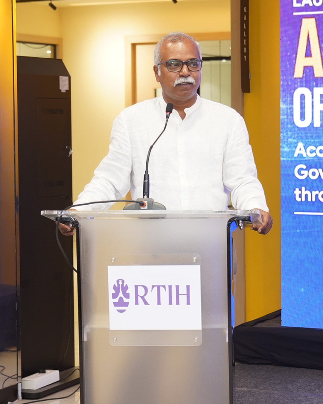 Address from the RTIH podium at the AI Centre of Excellence launch, Amaravati