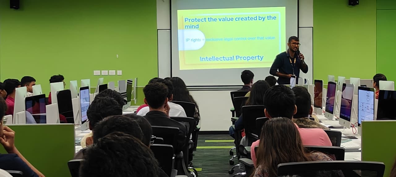 Students attending the IP Awareness session ahead of the iOS Development Program
